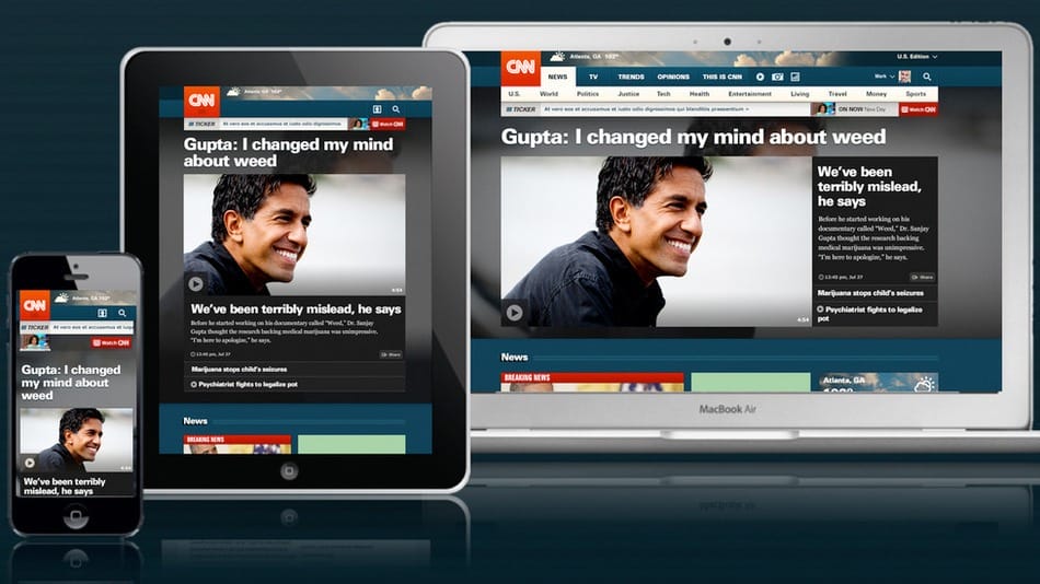 CNN web redesign, design
