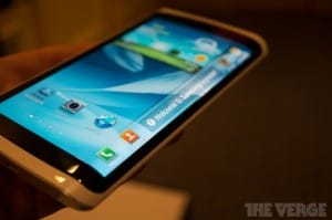 samsung curved display smartphone