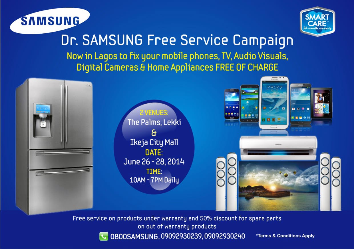 Samsung, Free service, Samsung Nigeria