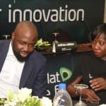 (L-R): Judge, Etisalat Pan-African Prize for Innovation, Audu Maikori and Member, Board of Innovators, Etisalat Pan-African Prize for Innovation, Funke Opeke, at the event