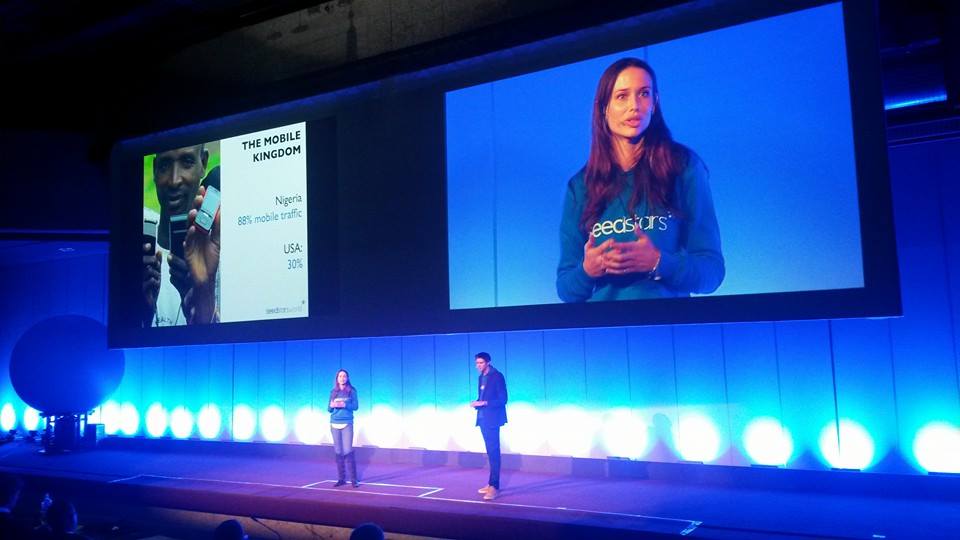 The Seedstars World team on the Final Event stage sharing insights from their travels