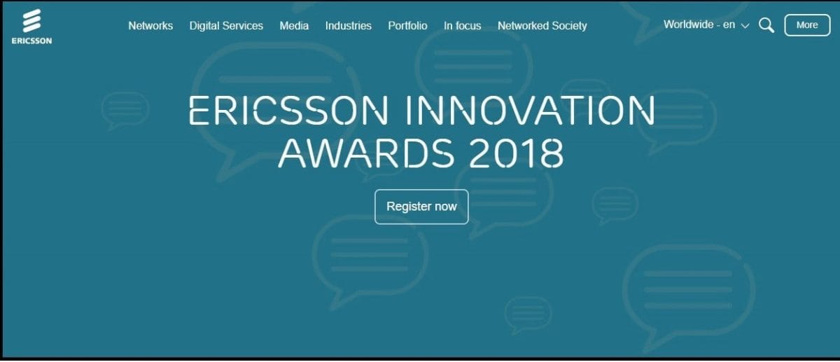 Ericsson Innovation Awards 2018
