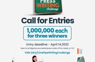 OnePipe Writing Challenge for Nigerian Journalists