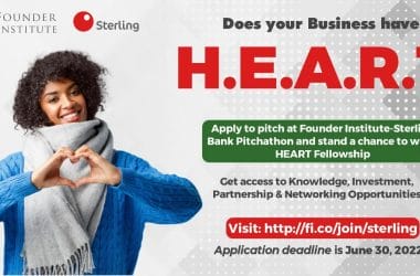 Apply to the Founder Institute-Sterling Bank Fellowship