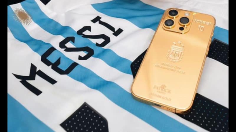 Messi Gold iPhone 14 Pro