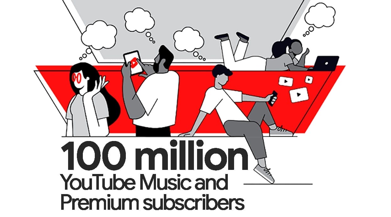 YouTube Music and Premium hits 100 million subscribers