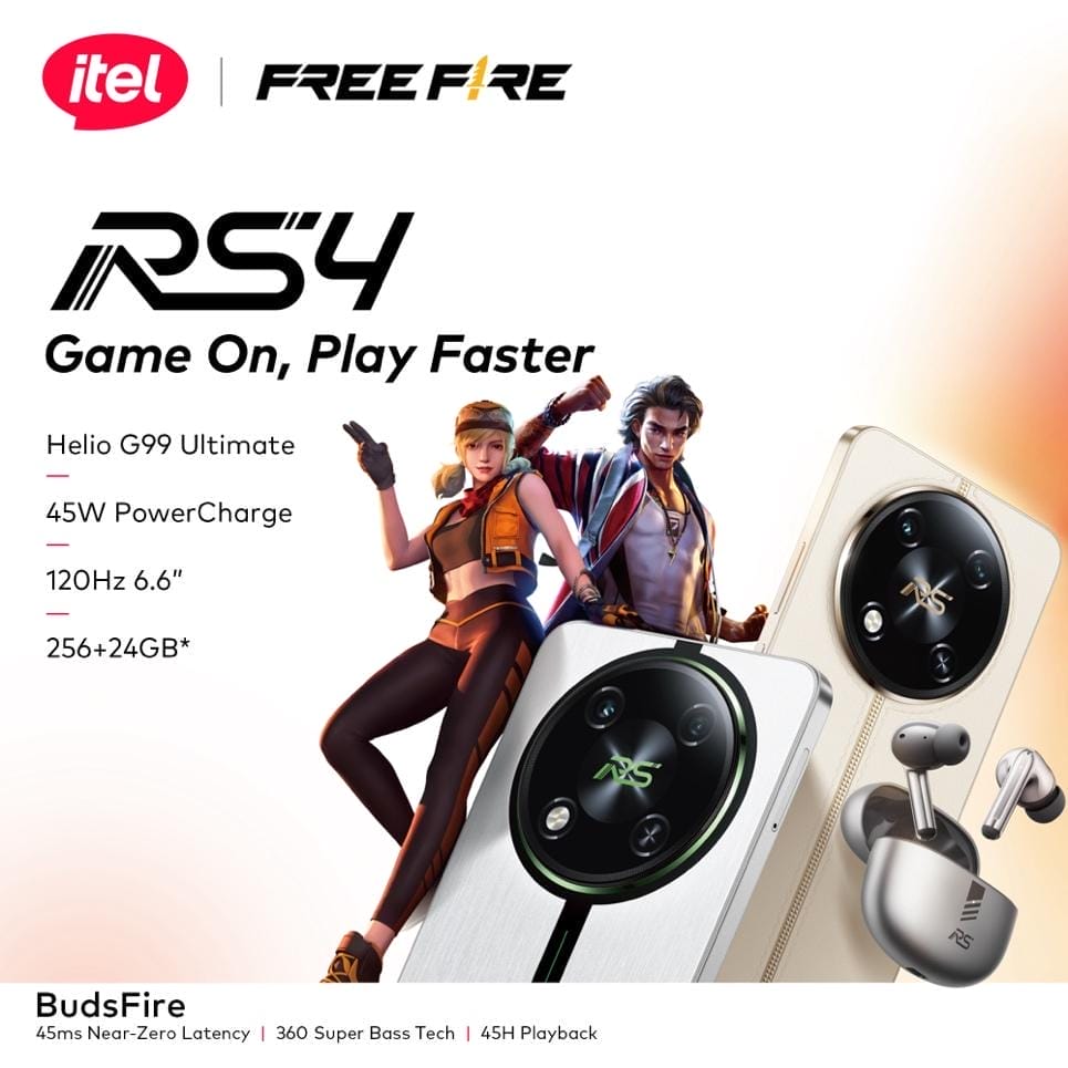 itel Launches New Smartphone RS4 in Collaboration with Free Fire, Offering the Ultimate Gaming Entertainment